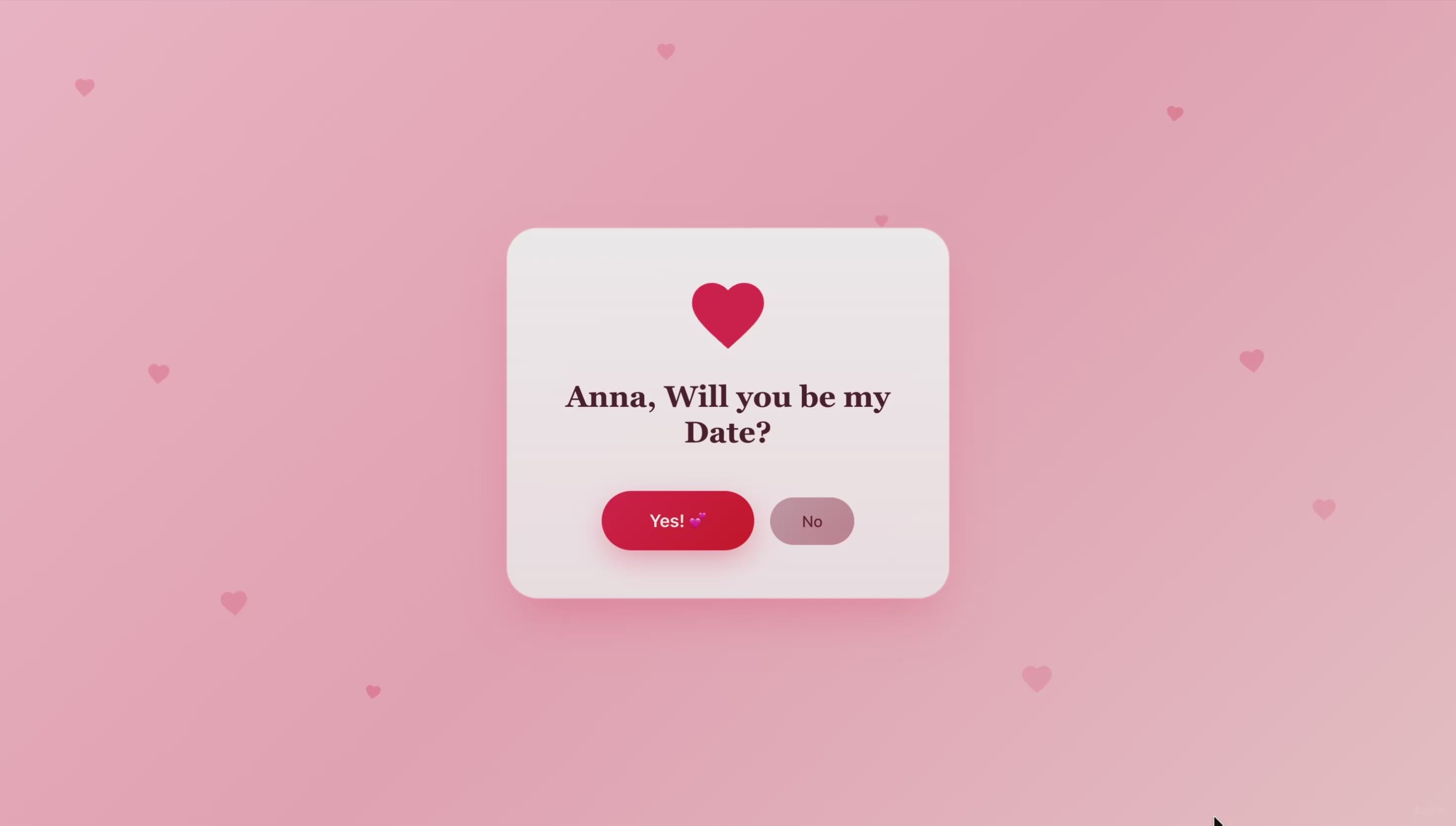 Will You Be My Date?